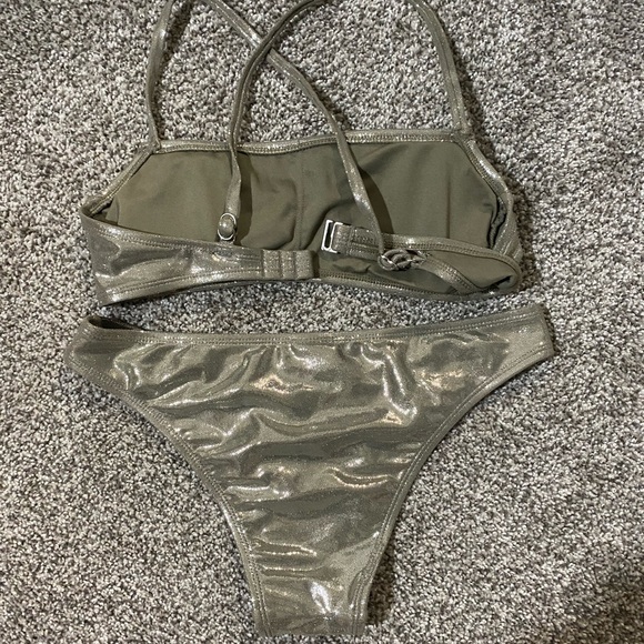 Green Sparkly Swimsuit - Picture 2 of 2